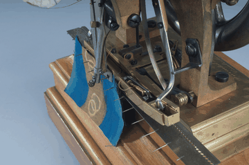 Howe's 1846 Sewing Machine — mechanism close-up