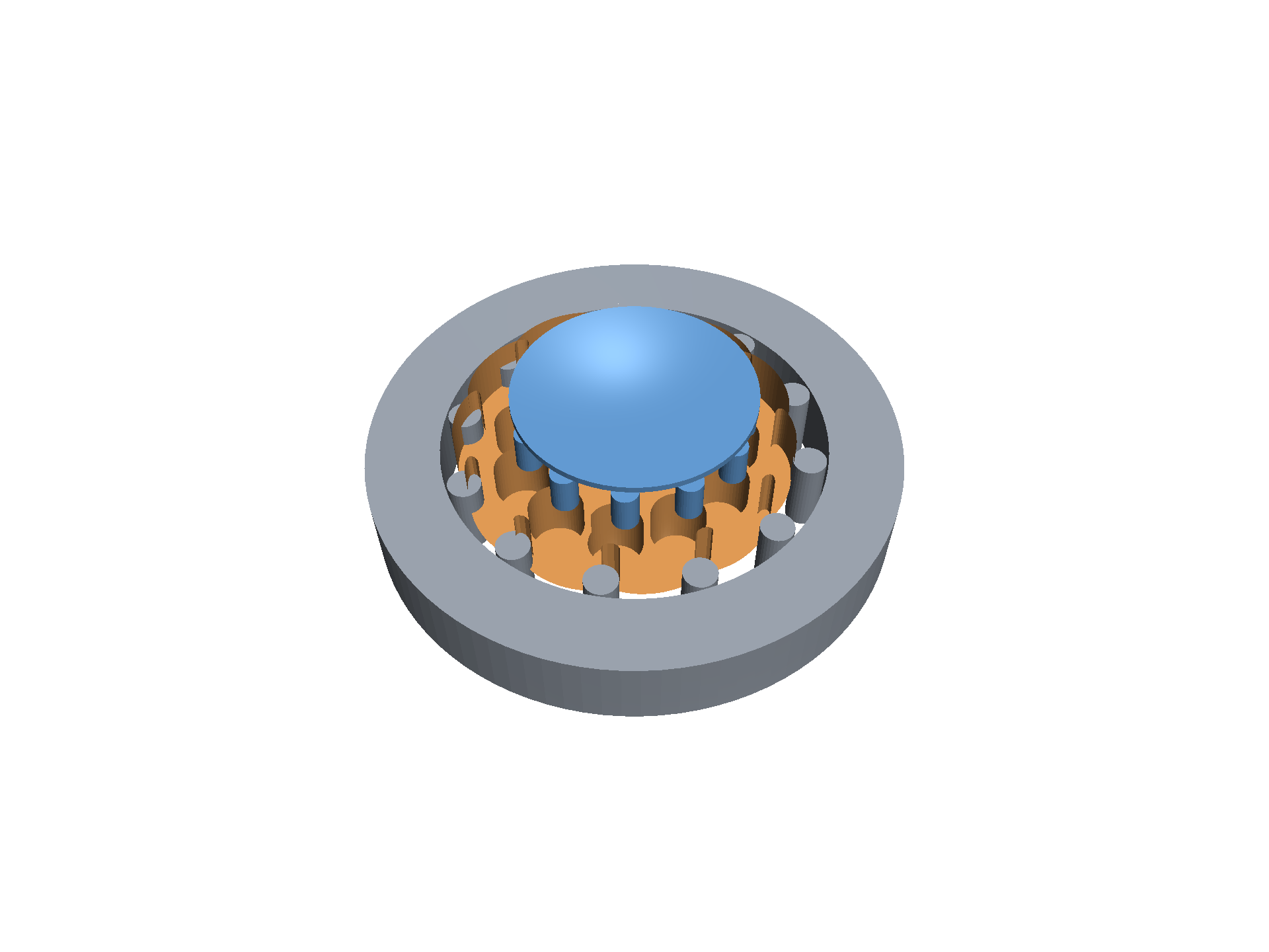 Cycloidal drive oblique view
