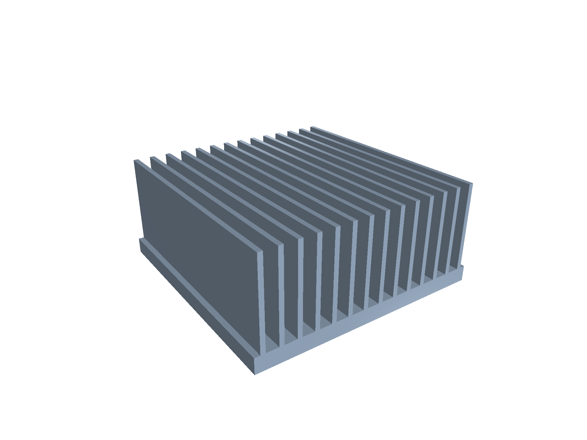 Heatsink fin array