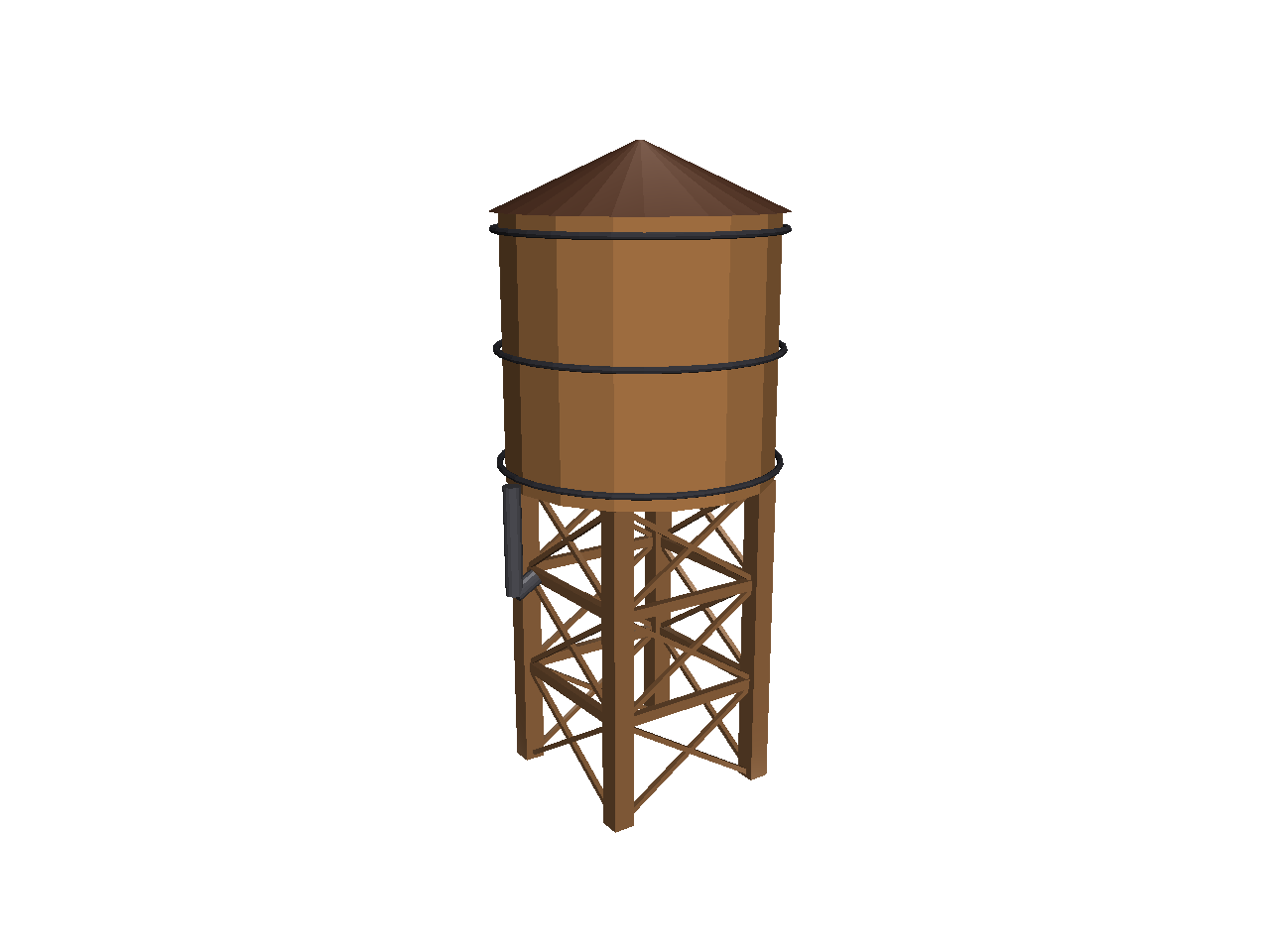 HO-scale water tower